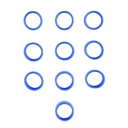 Blue antenna ID band (pack of 10)