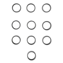 Gray antenna ID band (pack of 10)