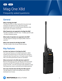 Mag One X8d FAQs